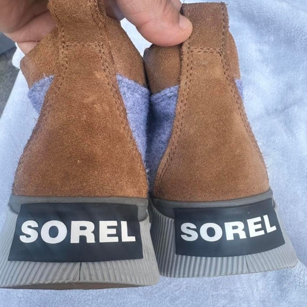 Sorel women's Tofino waterproof hiking boots - brown and blue #hikingboots - Picture 3 of 8